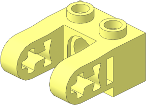 Technic Brick  1 x  2 with Two Liftarms