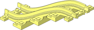Train Track 4 Studs Wide Ramp