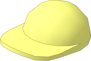 Minifig Cap with Short Arched Peak