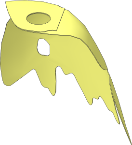 Minifig Cape Cloth with Holes and Tattered Edges (Formed)