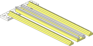 Train Track 12V Tapered Straight (Complete)
