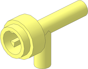 Minifig Torch without Grooves