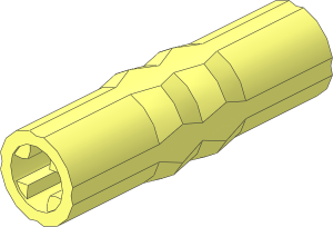 Technic Axle Joiner  3L with Ridges for Driving Ring
