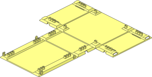 Container Fold-Out Race Track Case 34 x 42