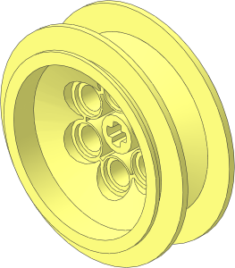 Wheel Rim 18 x 37 with 6 Pegholes and Short Axle Bush