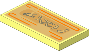 Tile  2 x  4 with Hieroglyphs (Bird on Top) Sticker