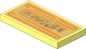 Tile  2 x  4 with Hieroglyphs (Snake on Top) Sticker