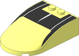 Windscreen  6 x  4 x  1.333 Curved with Bugatti Chiron Roof Pattern