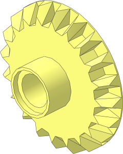 Technic Gear 20 Tooth Bevel with Peghole