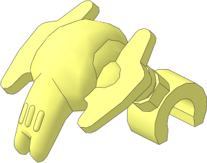 Minifig Mechanical Head Cyborg