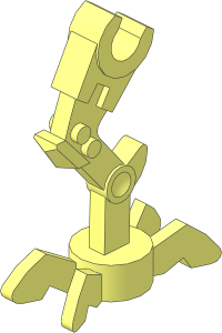 Minifig Mechanical Leg Angled
