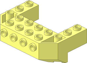 Wedge  4 x  6 x 1.667 Inverted with Studs on Front Side