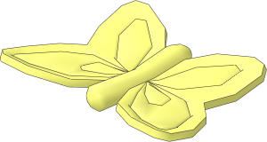 Scala Clip-On Butterfly
