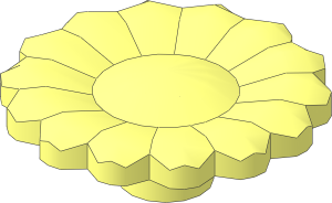 Scala Clip-On Flower
