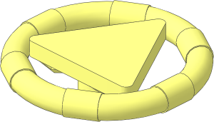 Minifig Ring with Triangle