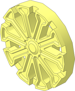 Wheel Rim 11 x 18 Front with 10 Spokes