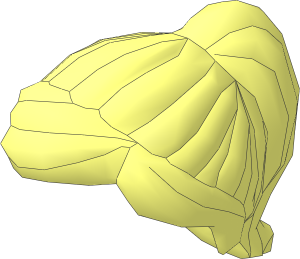 Minifig Hair with Ponytail and Swept Sideways Fringe