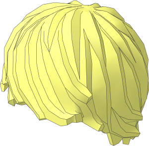 Minifig Hair Tousled with Side Parting