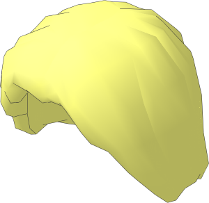 Minifig Hair Mid-Length Tousled with Centre Parting