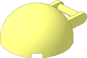 Windscreen  4 x  4 x  1.667 Canopy Half Sphere with Handle Bar