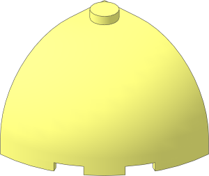 Brick  3 x  3 x  2 Round Corner with Dome Top