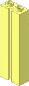 Brick  1 x  2 x  5 with Groove