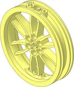 Wheel 17 x 75 Motorcycle with Holes in Rim