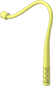 Minifig Whip Bent Flexible (Formed for Electrical Roof Wiring - Left Aligned)