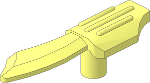 Minifig Weapon Hand Dagger