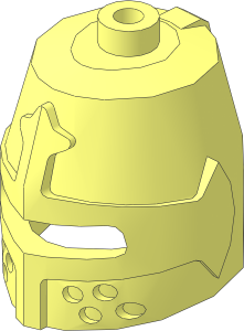 Minifig Helmet Castle Closed with Eye Slit
