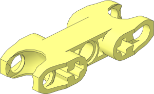 Constraction Connector  5 x  2 with Double Angled Ball Sockets and Open Axle Holes