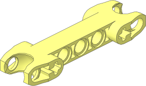 Constraction Connector  7 x  2 with Double Angled Ball Sockets and Open Axle Holes
