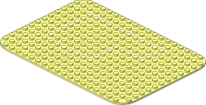 Baseplate 14 x 20 with Rounded Corners + Set 355 Dots Pattern