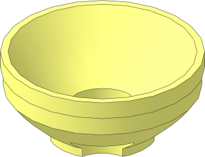 Electric Light Reflector Round  2 x  2 x  0.667
