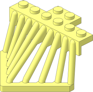 Plate  2 x  6 with Sloped Bars