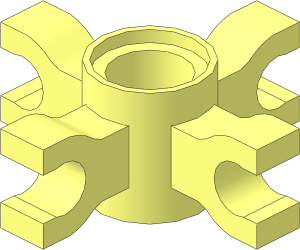 Technic Pin Connector Round with 4 Clips