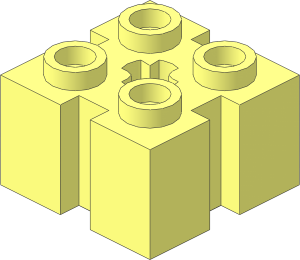 Brick  2 x  2 with Slots and Axlehole