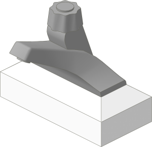 ~_Tap  1 x  2 White/Light Grey (Obsolete)