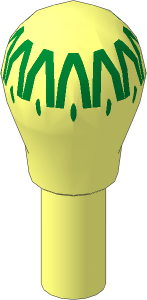 Minifig Maracas with Green Border Pattern
