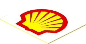 Sticker  0.7 x  0.9 with Shell Logo 1971