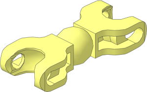 Constraction Connector  2 x  5 with Double Ball Sockets and Middle Ball Joint