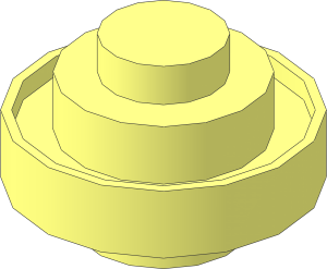 Plate  1.5 x  1.5 x  0.667 Round