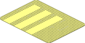 Baseplate 24 x 32 with Driveways and Set EU357/US570 Dot Pattern