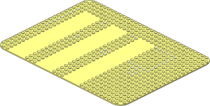 Baseplate 24 x 32 with Driveways and Set 355 Dots Pattern