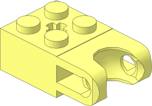 Brick  2 x  2 with Ball Socket Type 3 and Axlehole