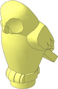 Animal Owl with Angular Feathers