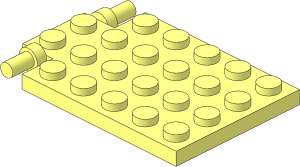 Plate  4 x  6 Trap Door with Bars