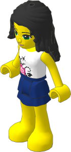 _Figure Friends Emma with Dark Blue Layered Skirt, Medium Violet Top