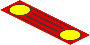Sticker  1.1 x  3.9 with Black Car Grille and Yellow Headlights