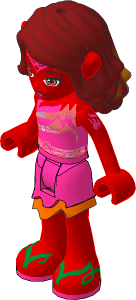 _Figure Friends Azari Firedancer with Asymmetric Magenta Dress
